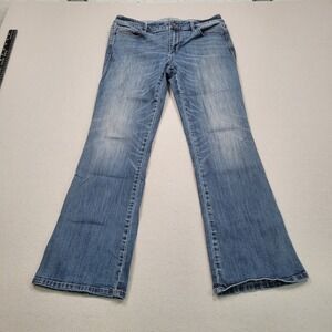 White House Black Market The Boot Medium Wash Bootcut Jeans 6S Blue Stretch WHBM